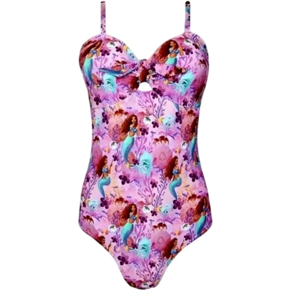 NWT Posh Peanut Adult Little Mermaid Ariel Disney Princess Swimsuit Knot Front M